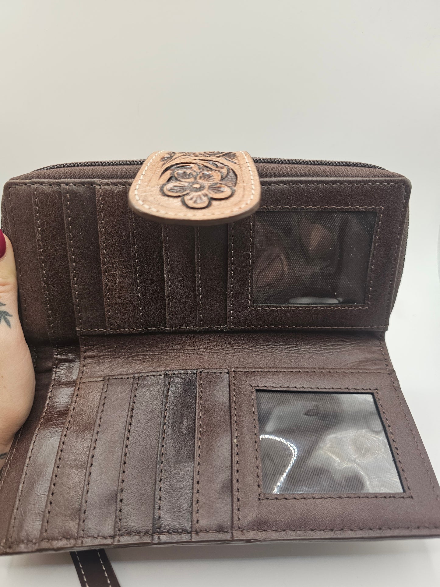 Tooled Leather Wallet | Fern Glade Luxe