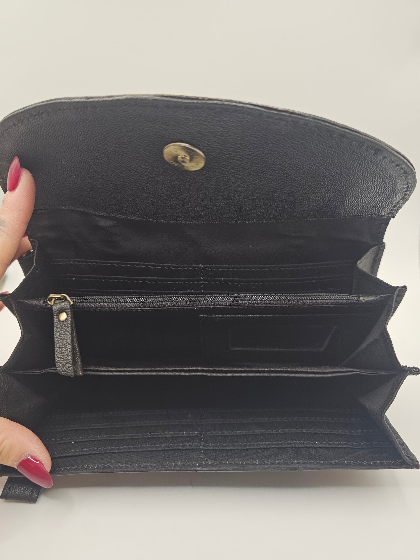 Cowhide & Leather Wallet | Fern Glade Luxe