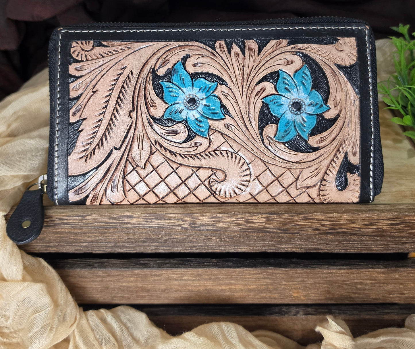 Tooled Leather Wallet | Fern Glade Luxe