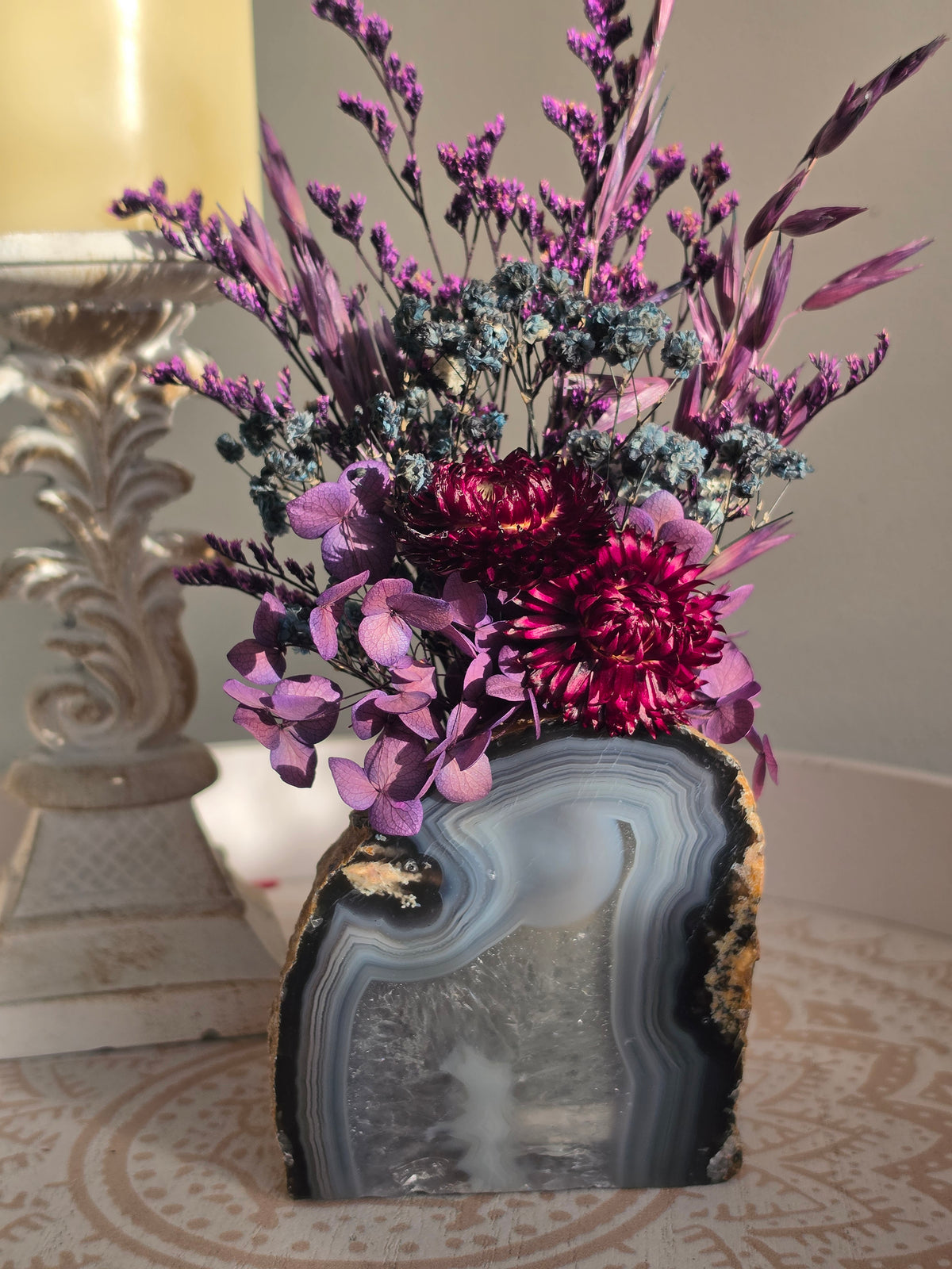 Mystic Garden Agate Floral Arrangement