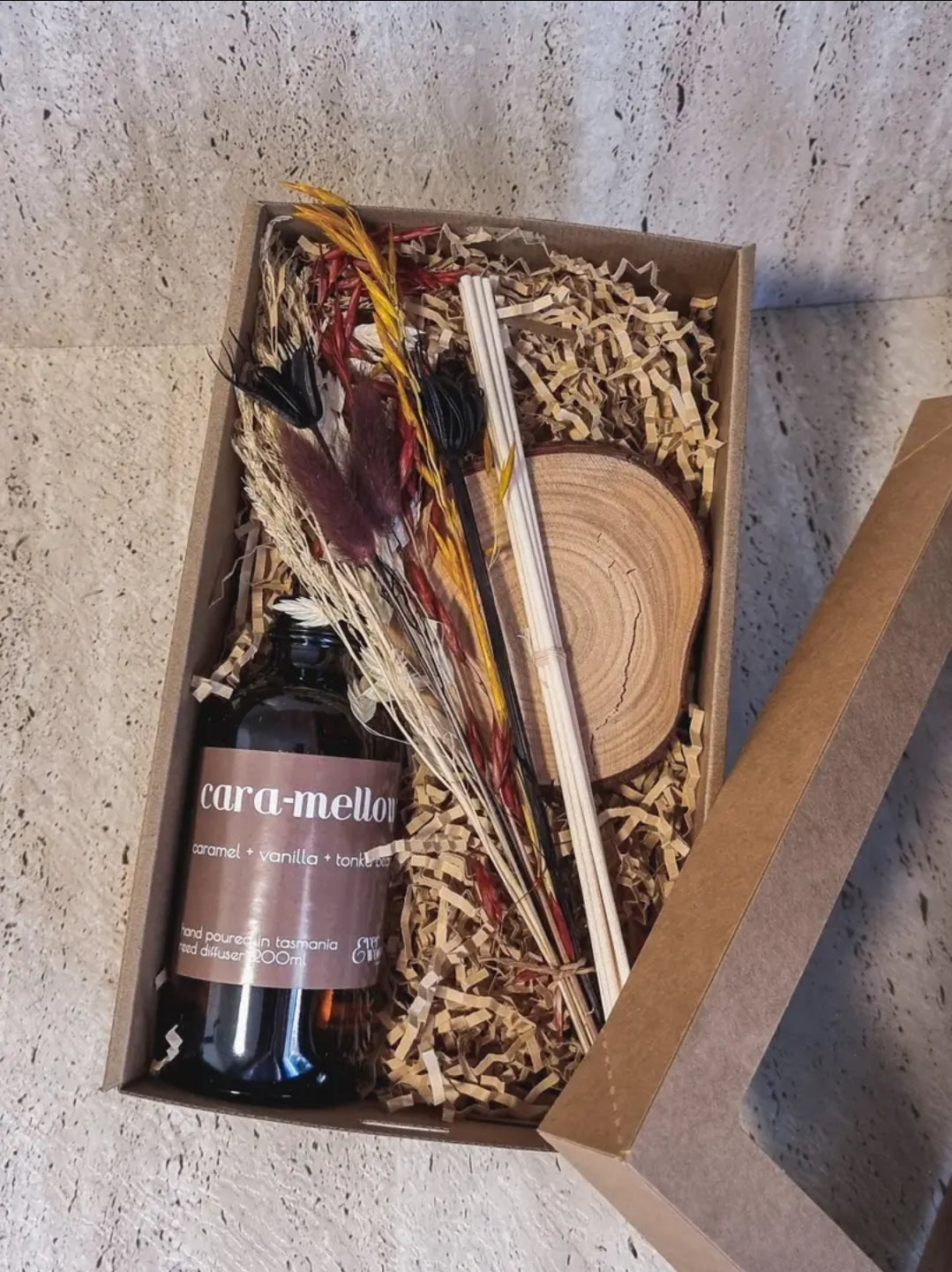 Everwood Candle Co | 'Cara-Mellow' Botanical Reed Diffuser 200ml