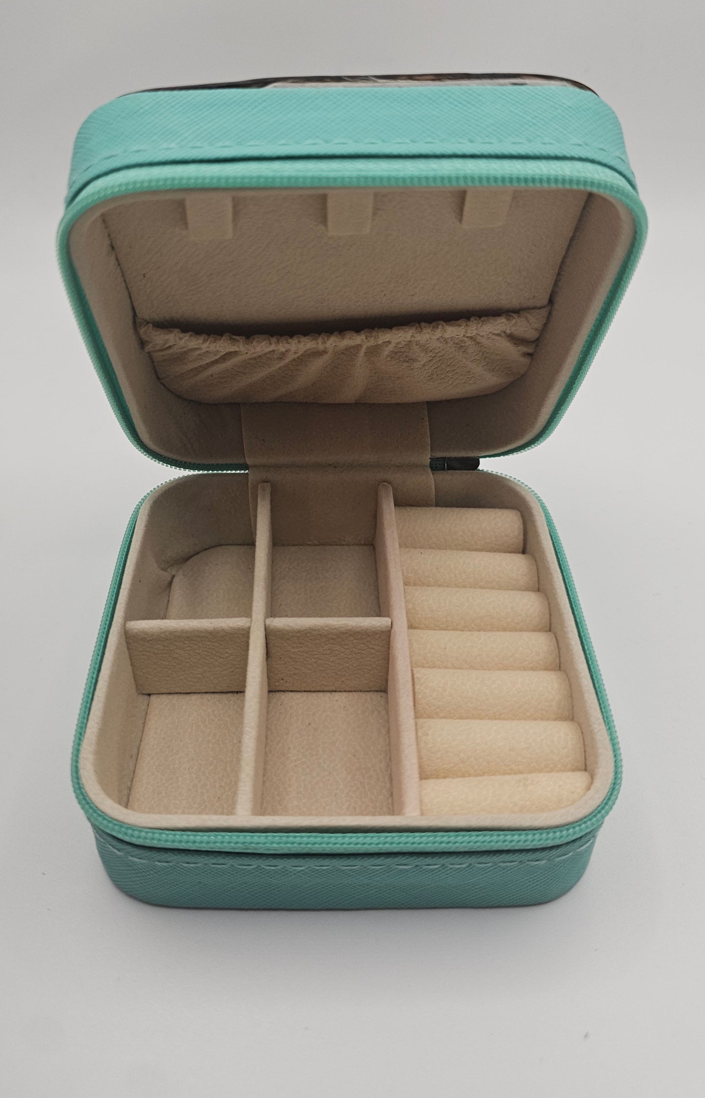 Fern Glade Luxe | Leather & Cowhide Travel Jewellery Box