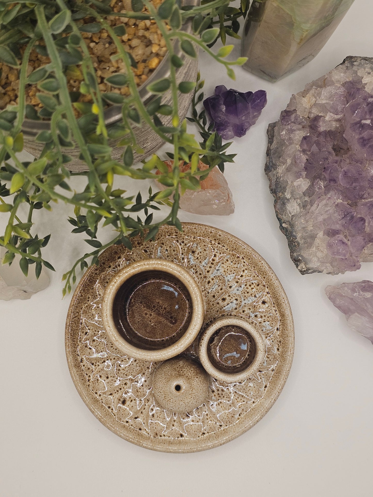 Sage, Palo Santo & Incense Ceramic Stand