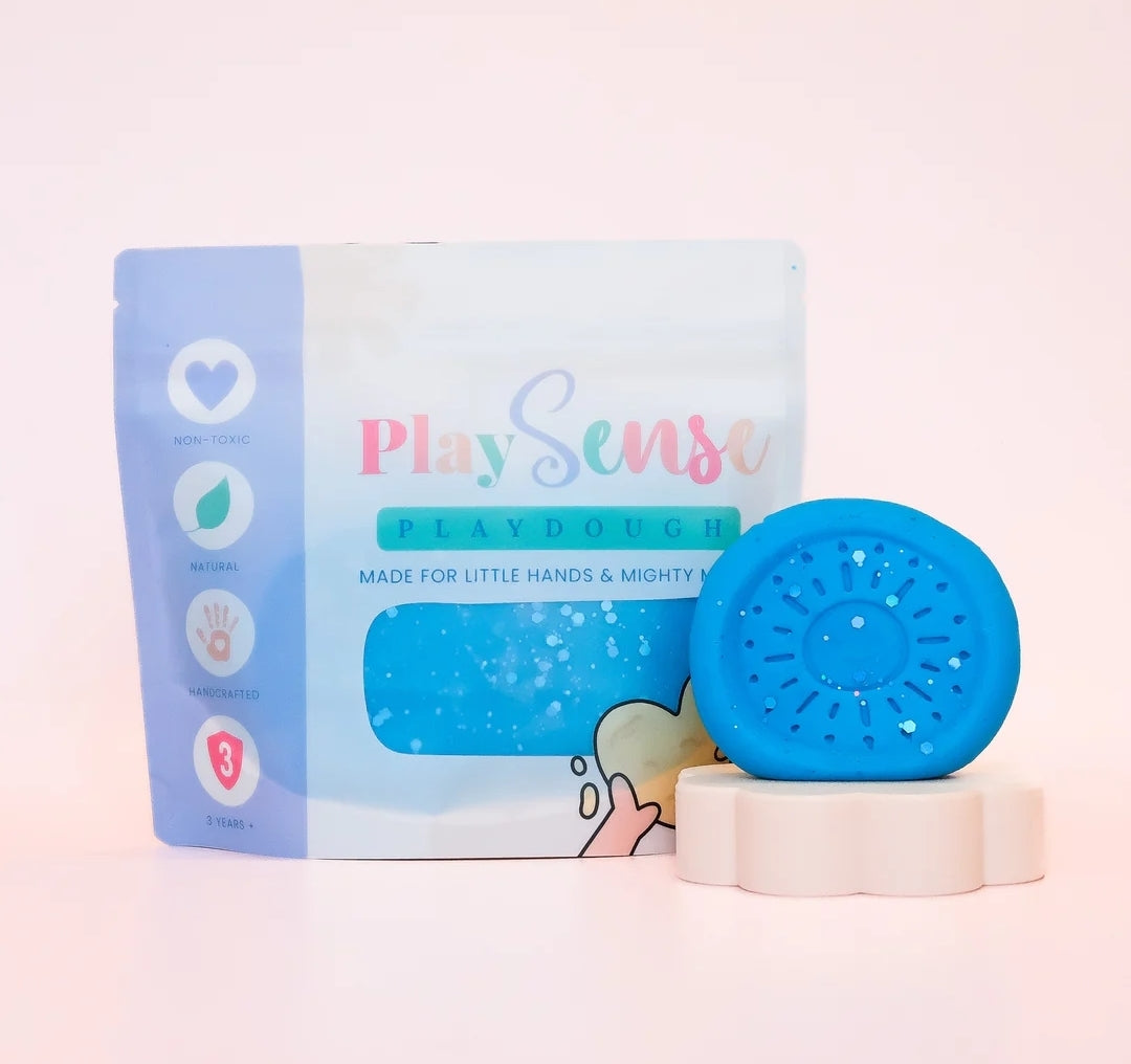 Play Sense | Glitter Dough | Blue | Blue Slushie Scented