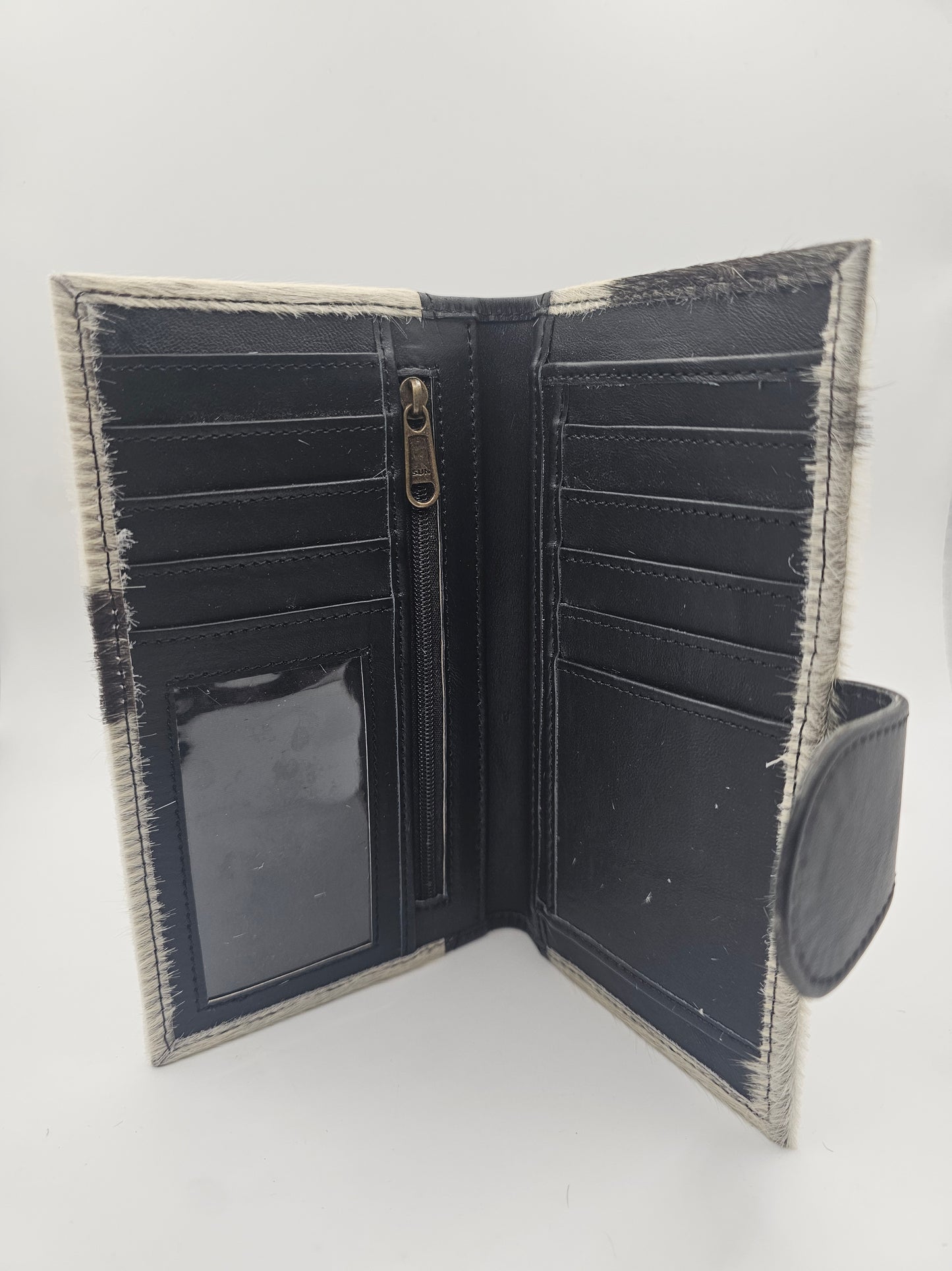 Cowhide & Leather Wallet | Fern Glade Luxe