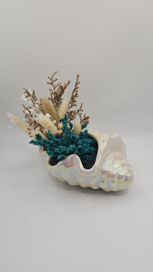 Iridescent Shell Floral Arrangement