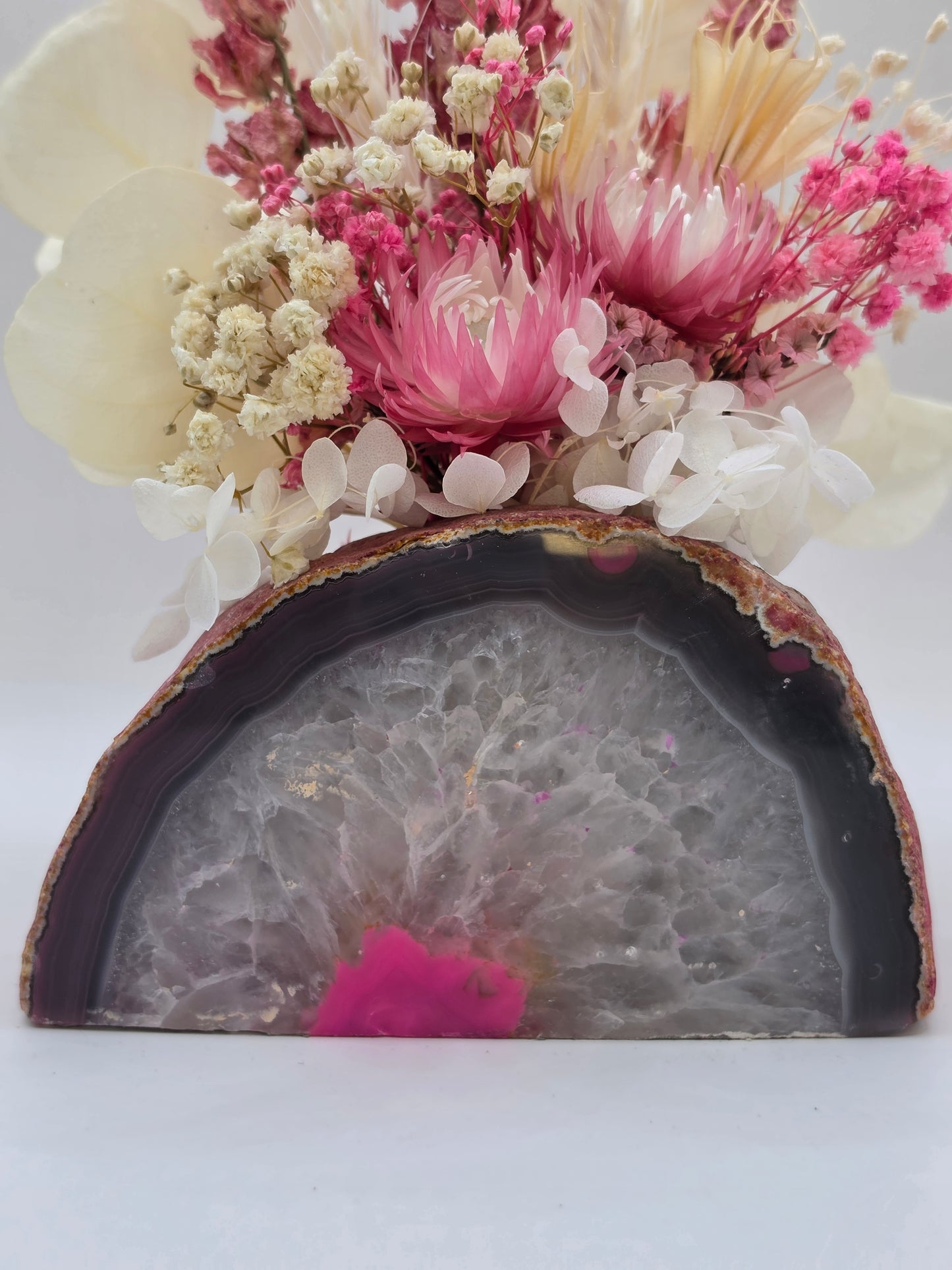 Rosé Blossom Agate Floral Arrangement