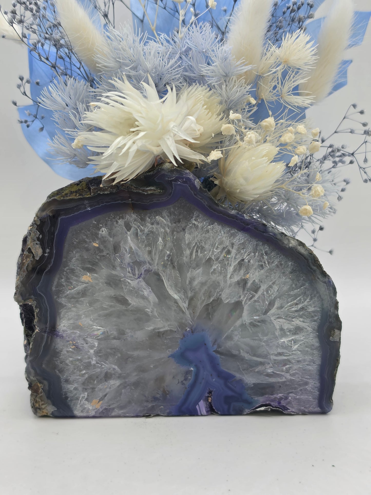 Blue Horizon Agate Floral Arrangement