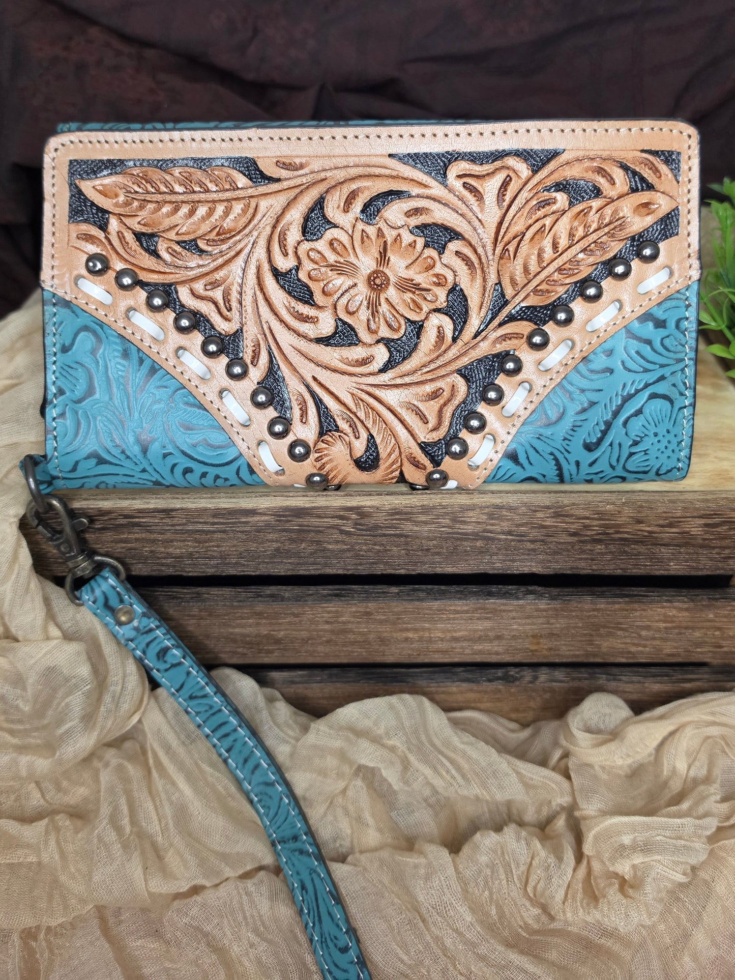 Tooled Leather Wallet | Fern Glade Luxe