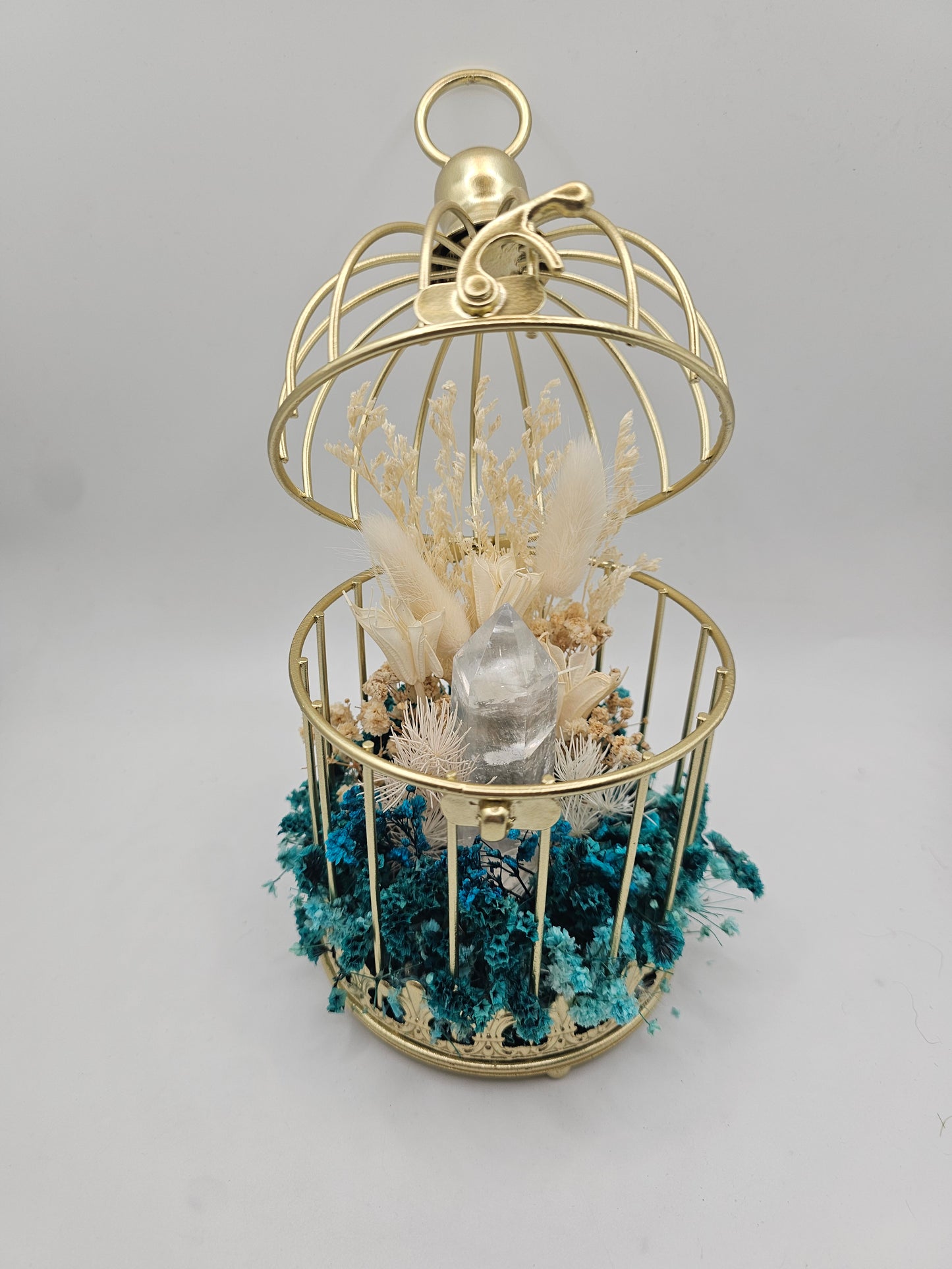 Crystal Birdcage Floral Arrangement