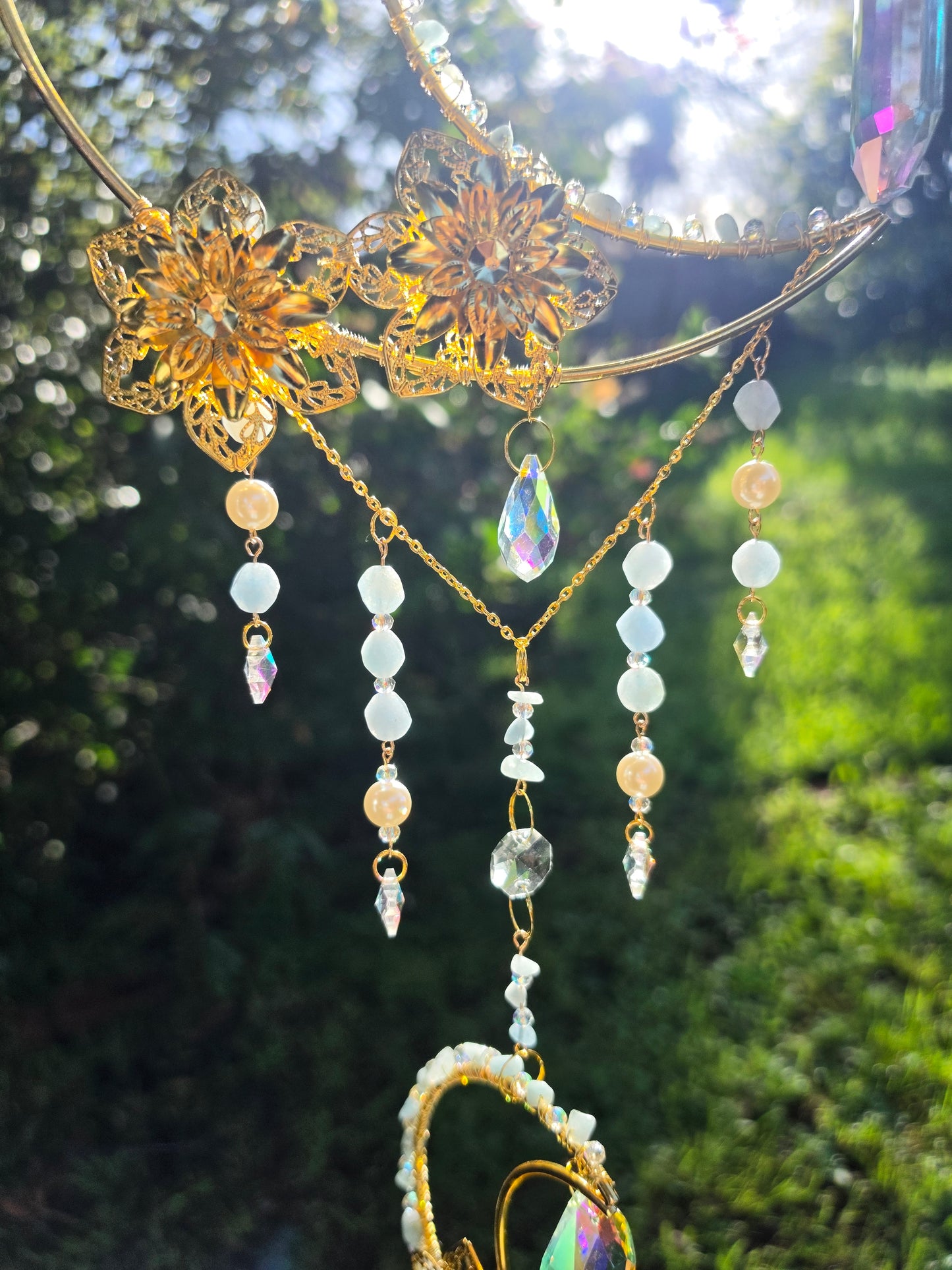 Moonlight Blooms Suncatcher