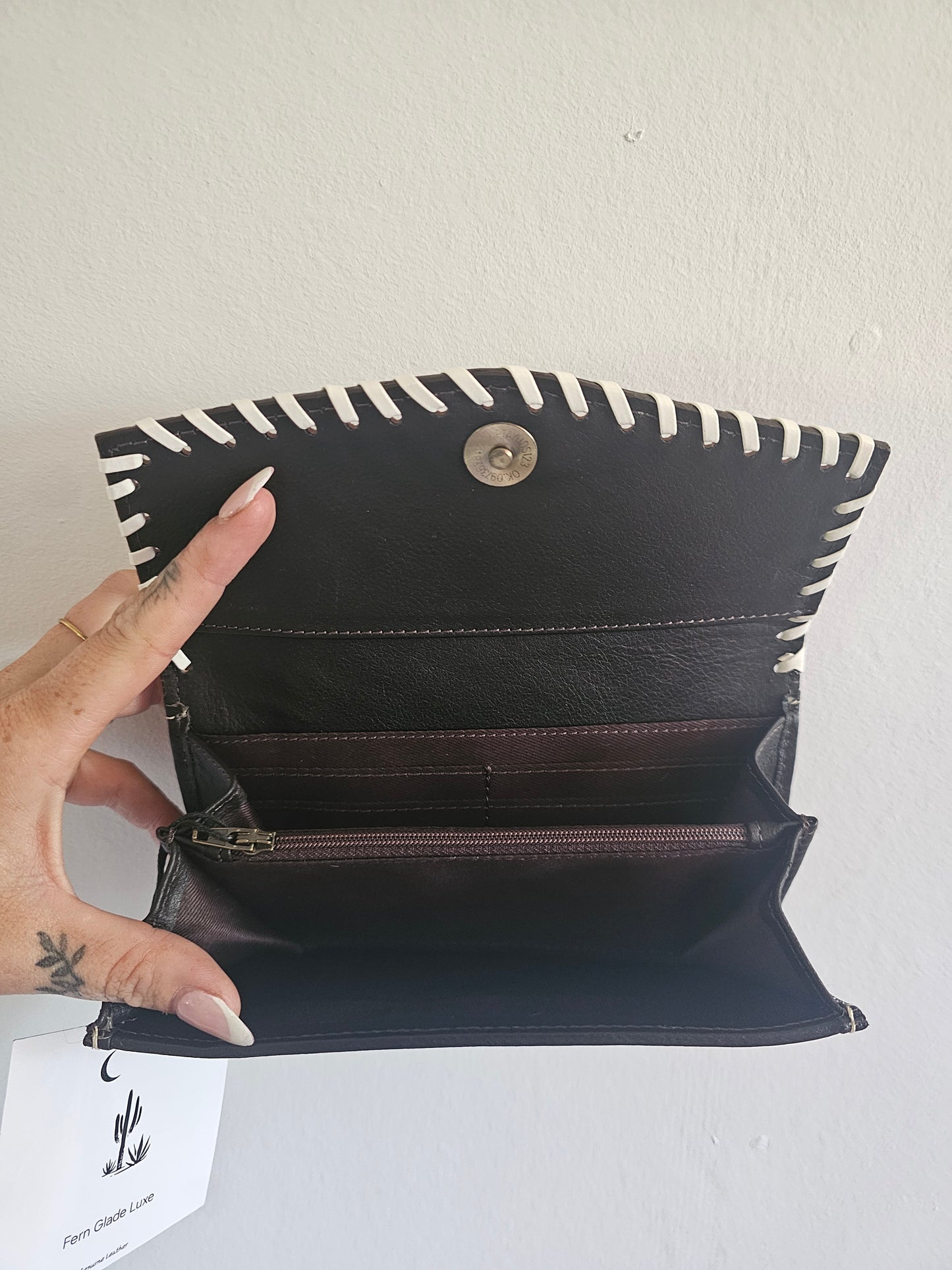 Fern Glade Luxe | Leather & Cowhide Wallet