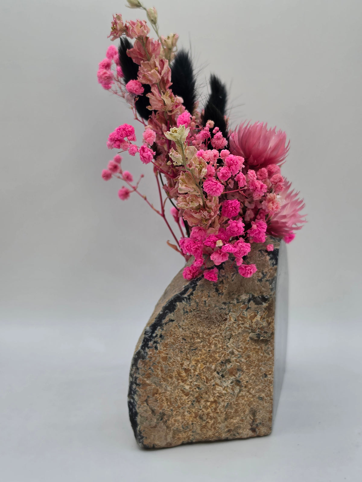 Midnight Bloom Agate Floral Arrangement