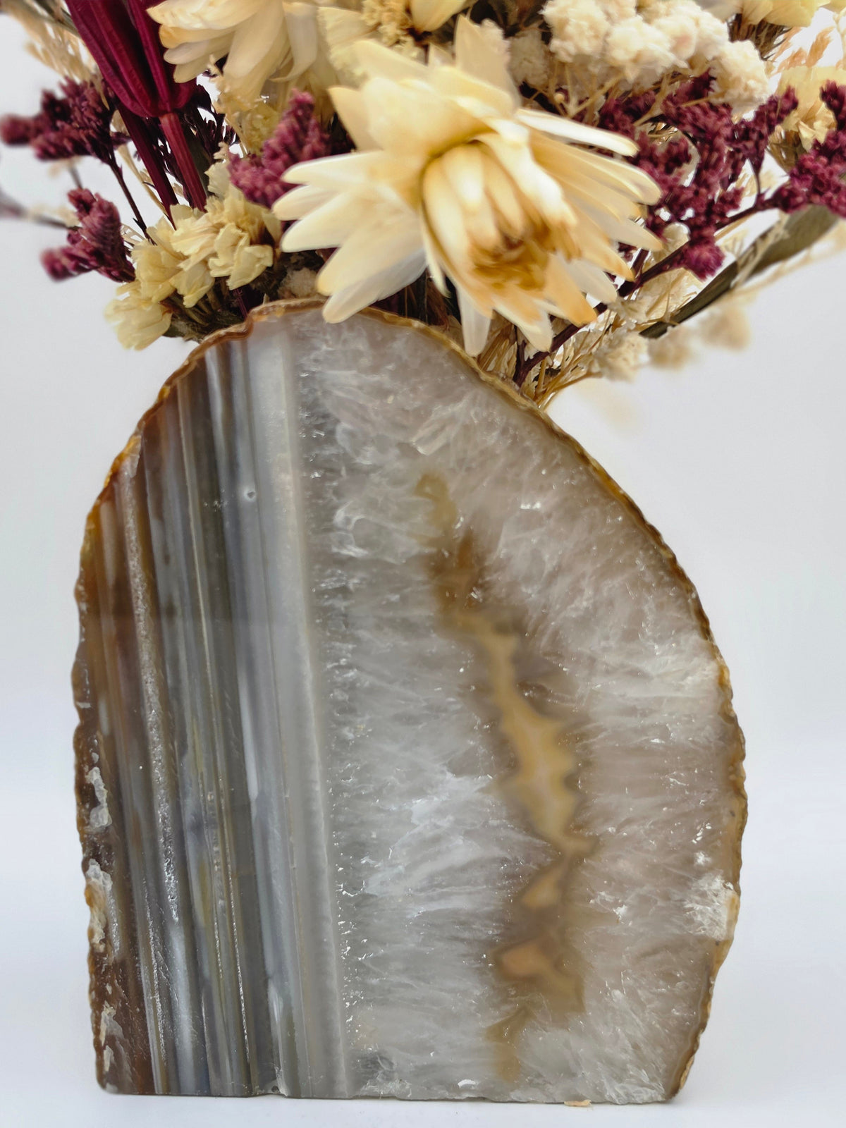 Golden Harvest Agate Floral Arrangement