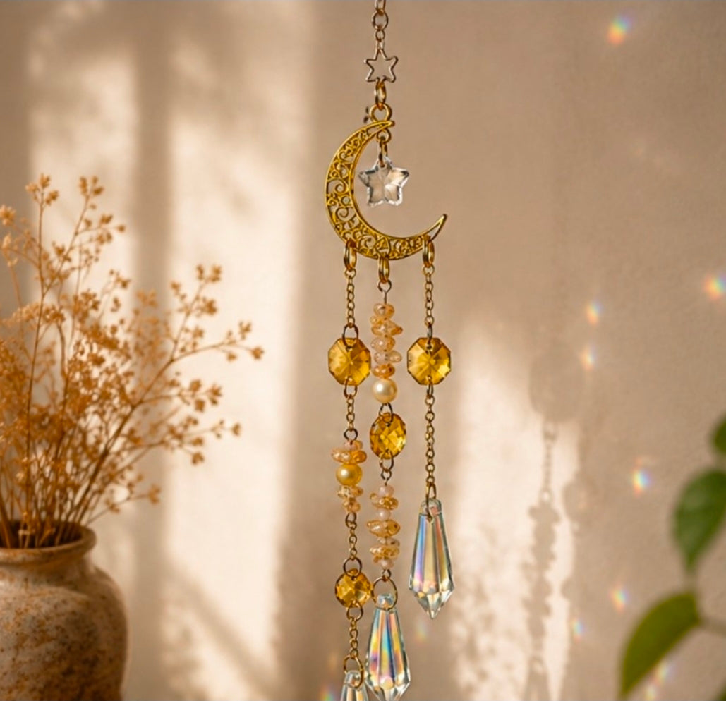 Golden Moonlight Suncatcher