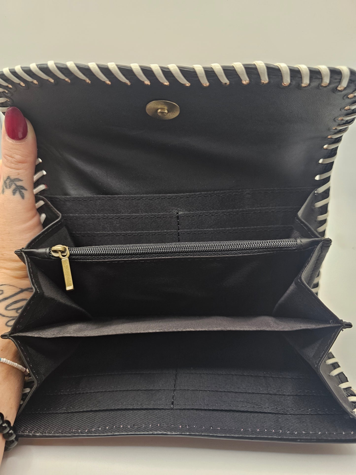 Cowhide & Leather Wallet | Fern Glade Luxe