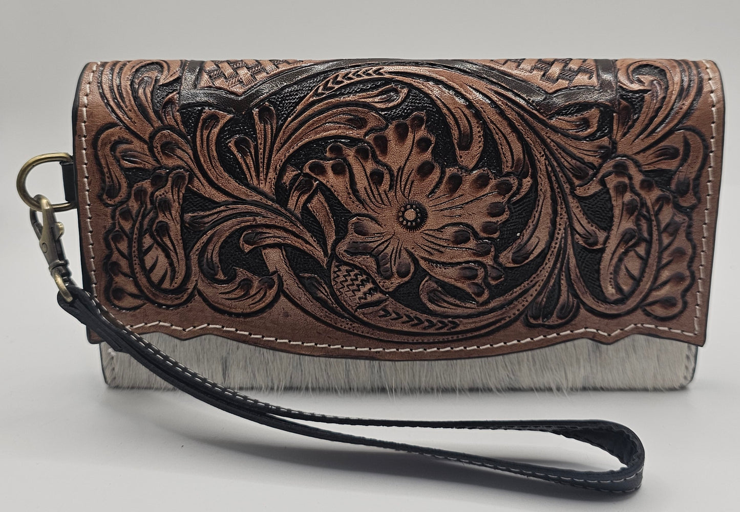 Cowhide & Leather Wallet | Fern Glade Luxe