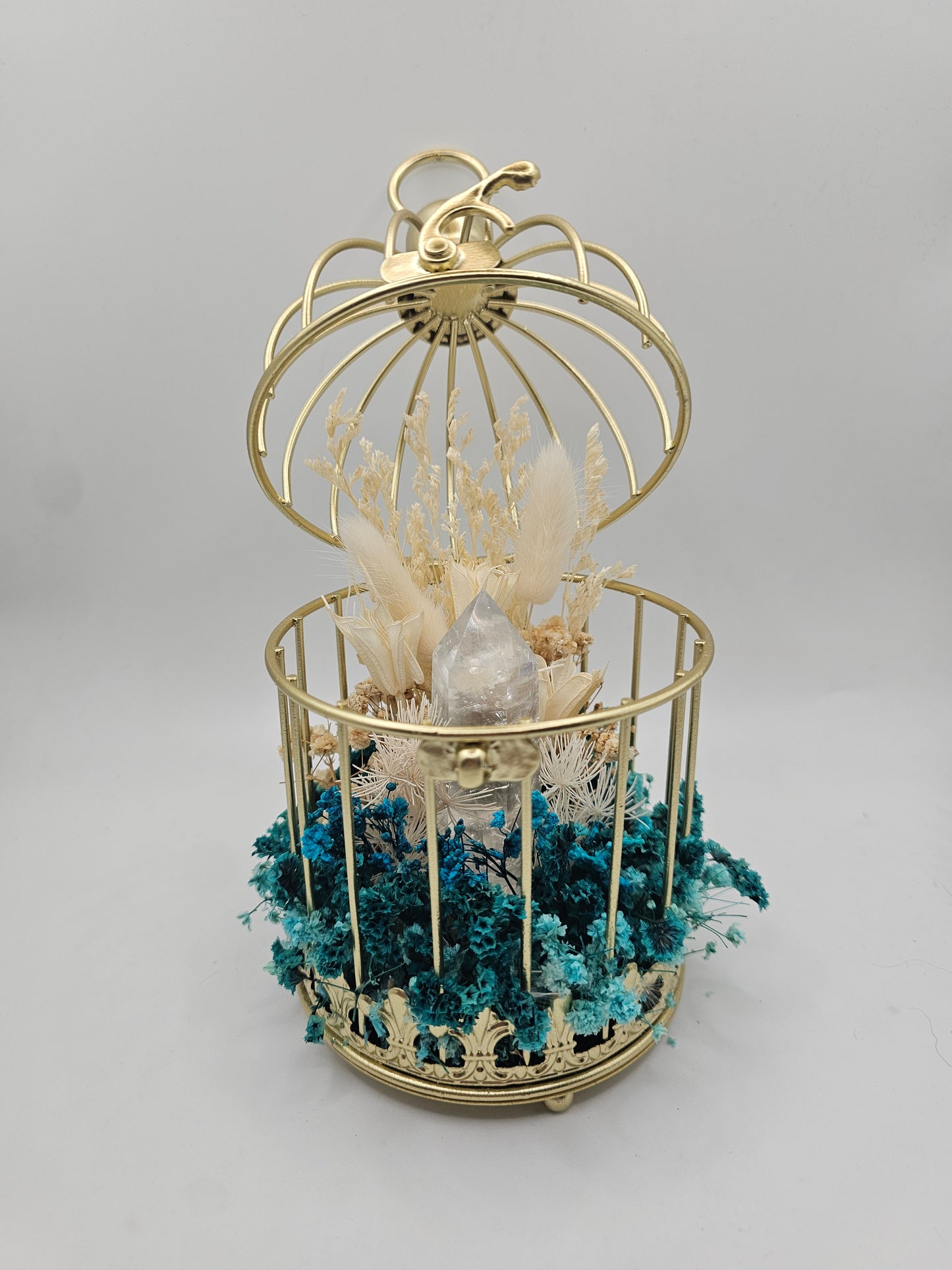 Crystal Birdcage Floral Arrangement