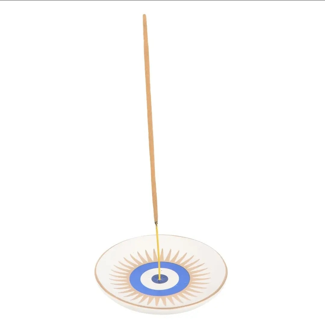 Evil Eye Ceramic Incense Stick Holder