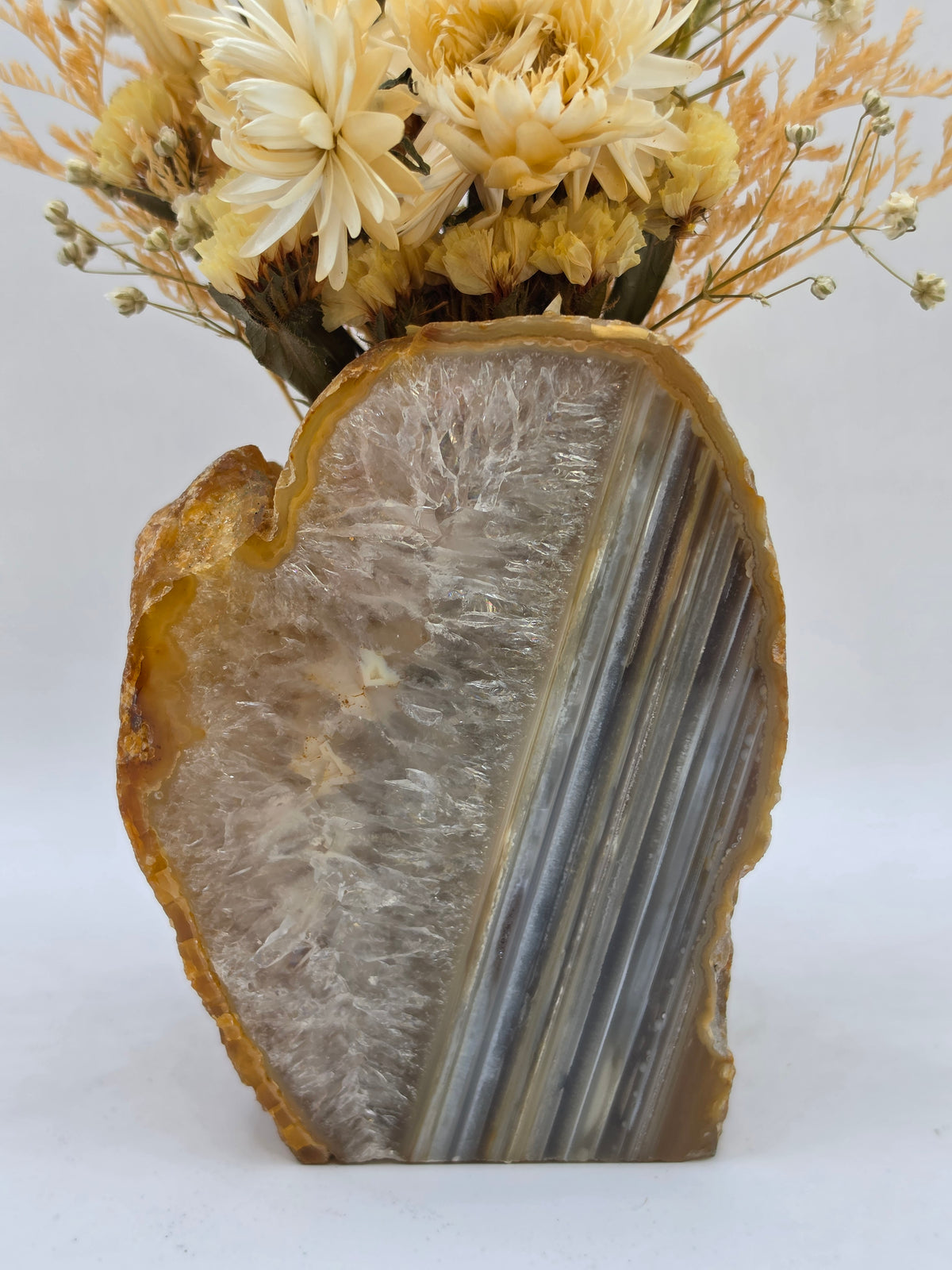 Golden Meadow Agate Floral Arrangement
