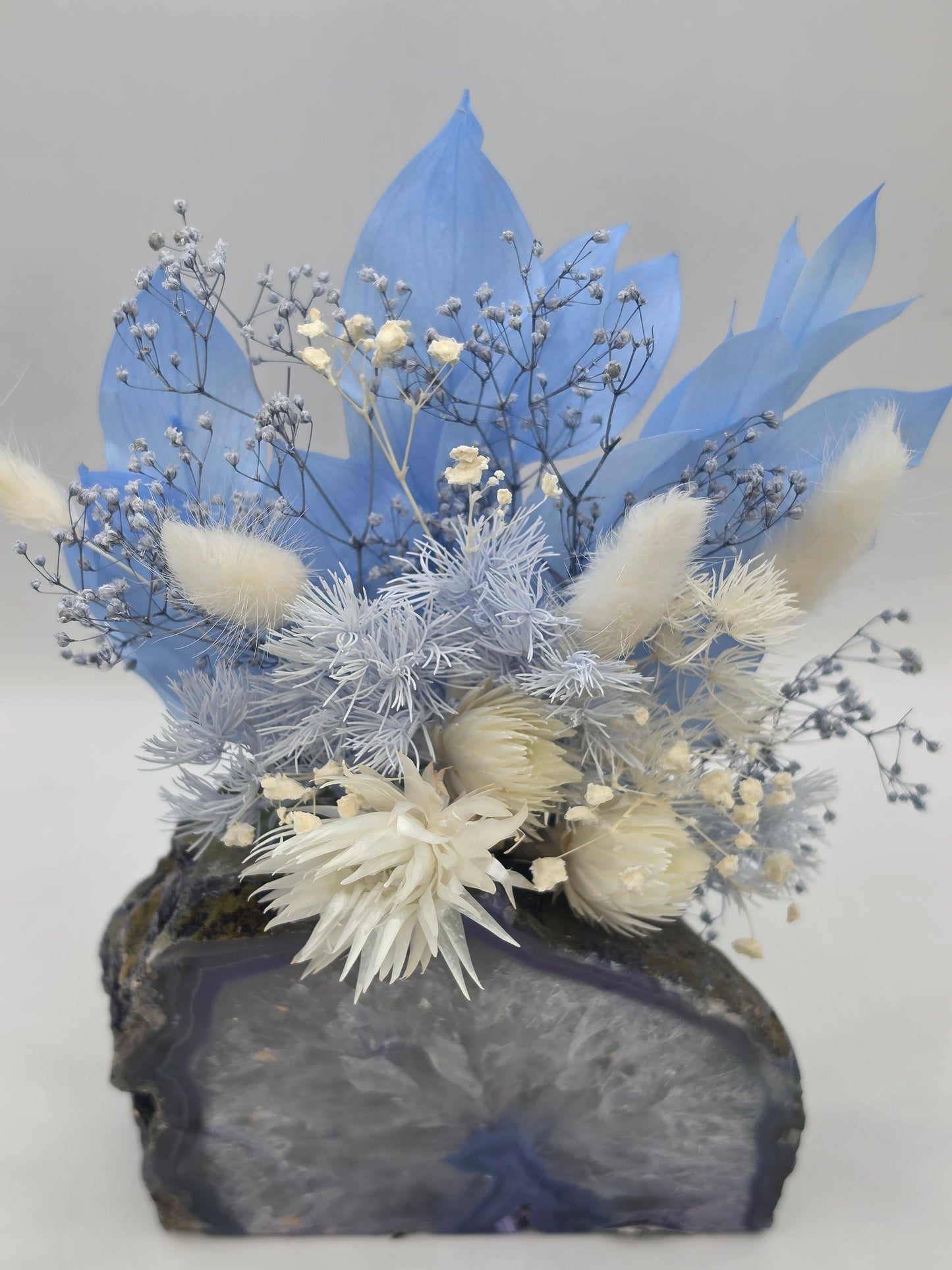 Blue Horizon Agate Floral Arrangement