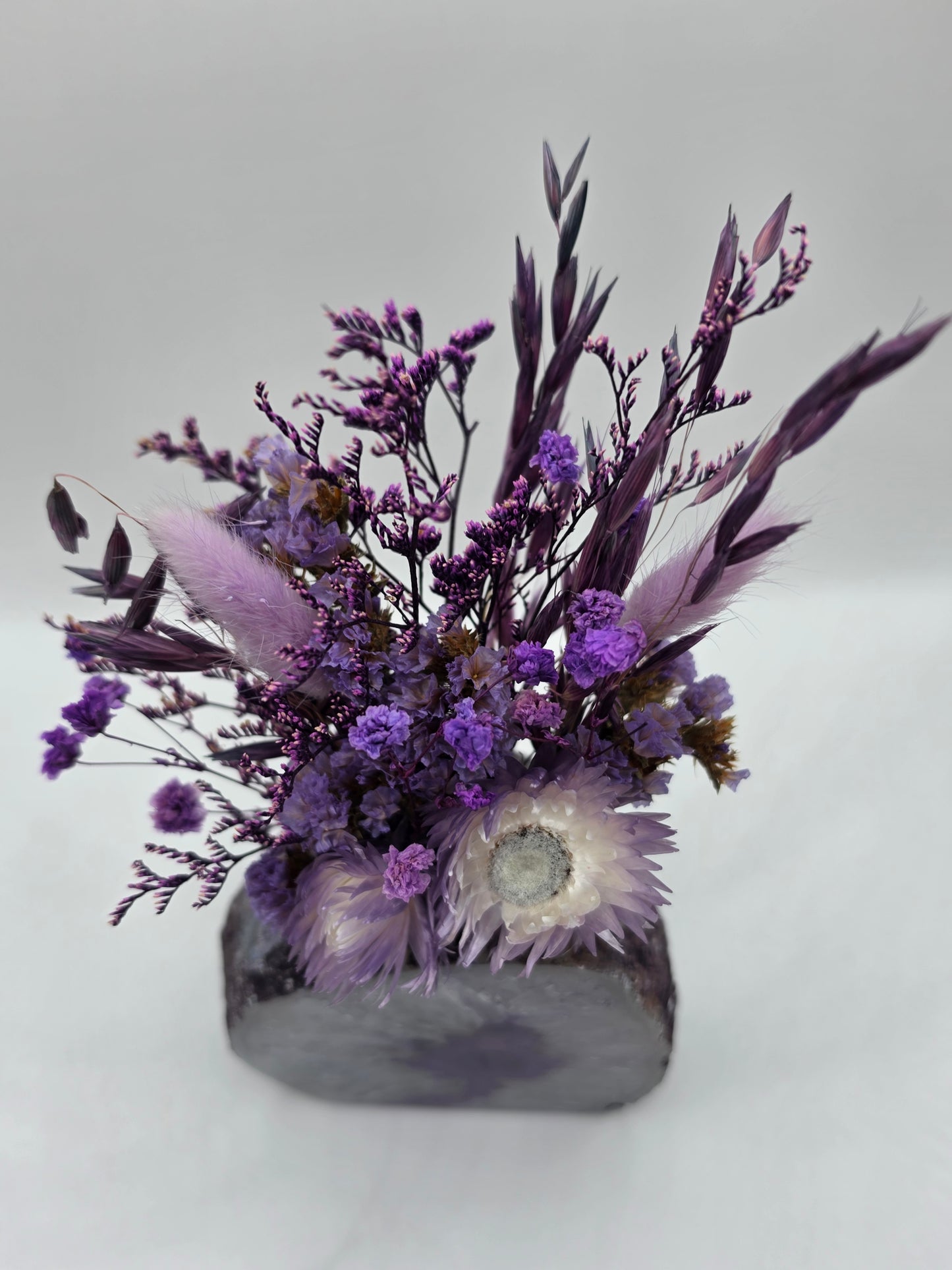 Purple Bloom Agate Floral Arrangement