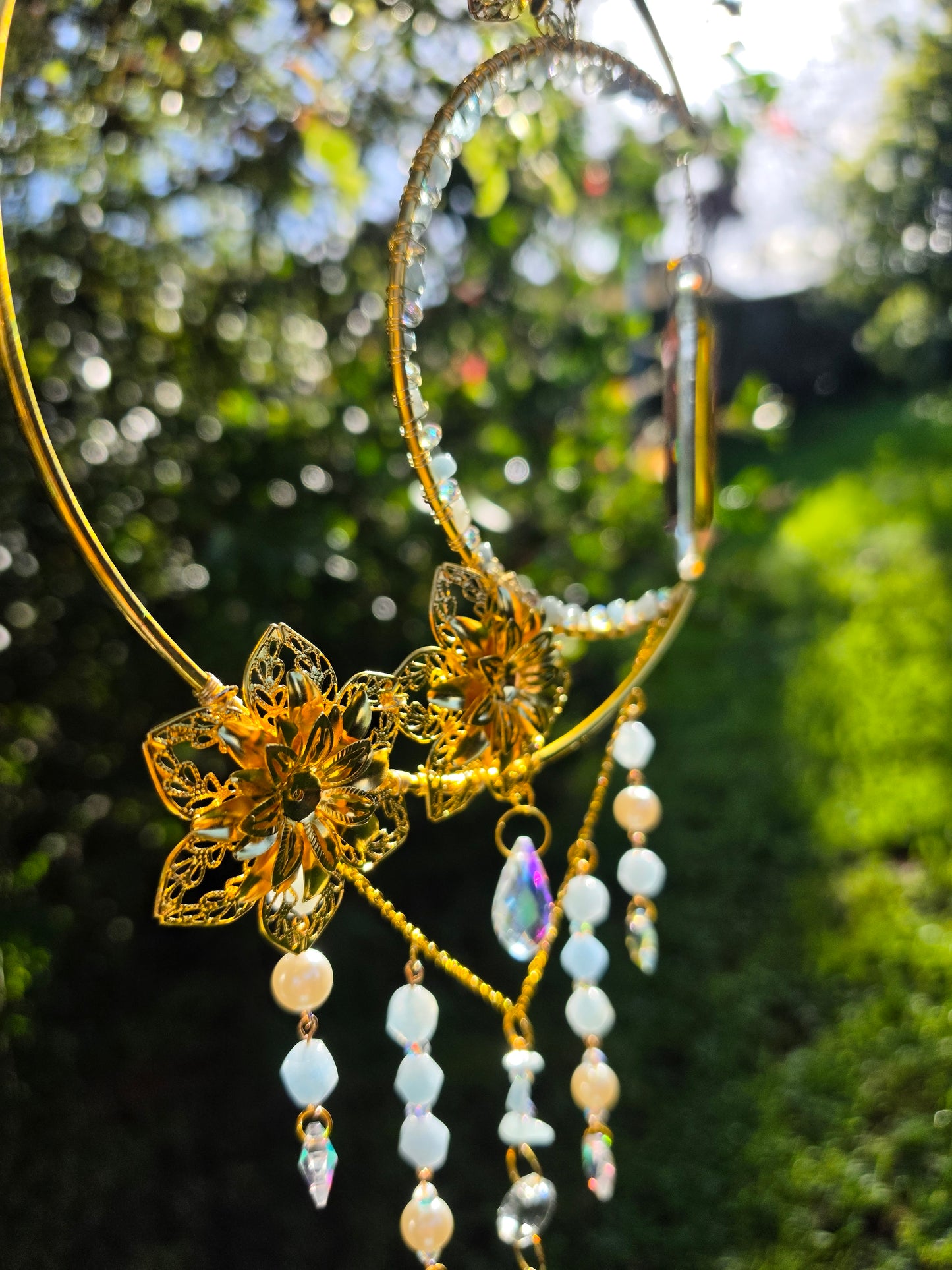 Moonlight Blooms Suncatcher