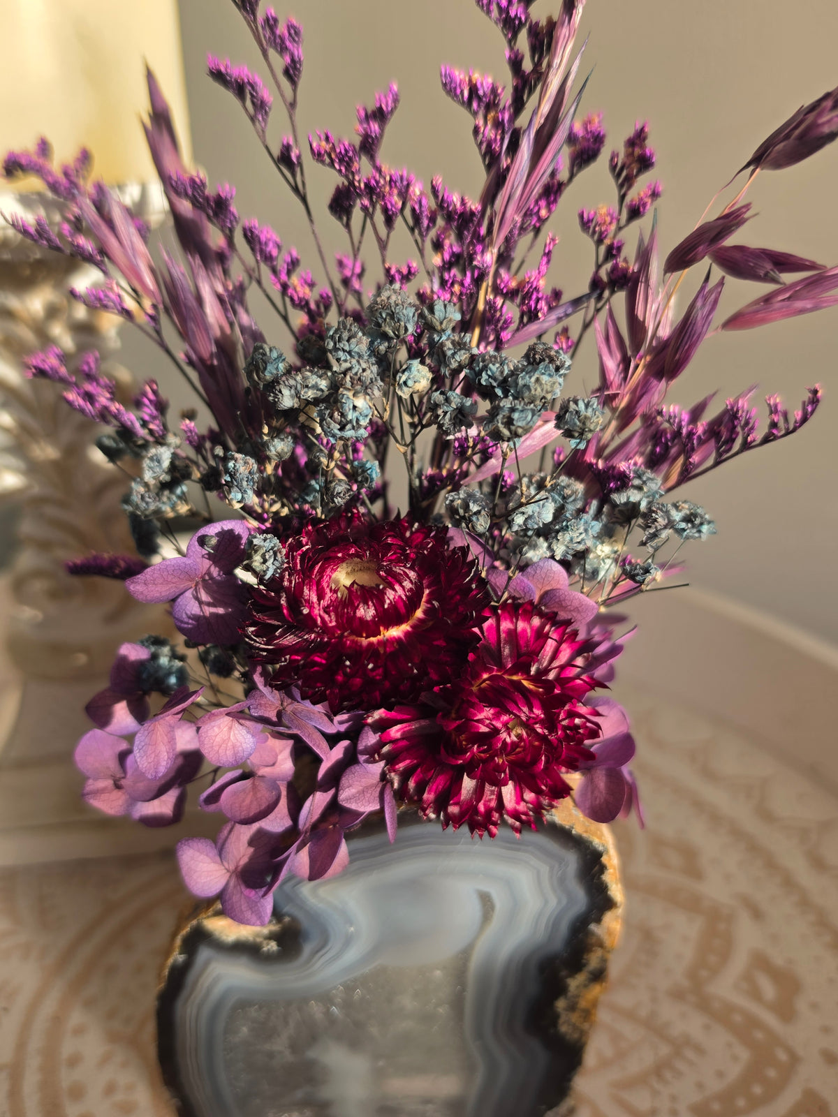 Mystic Garden Agate Floral Arrangement