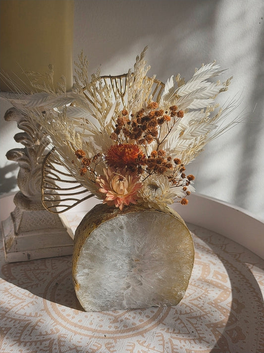 Sunlit Quartz Floral Arrangement