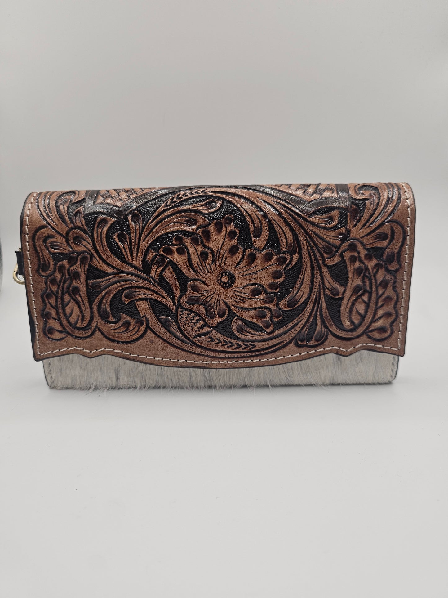 Cowhide & Leather Wallet | Fern Glade Luxe