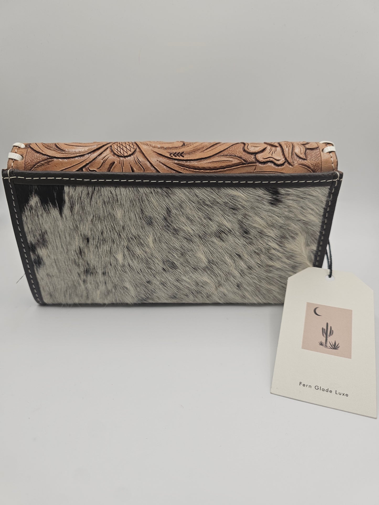 Fern Glade Luxe | Leather & Cowhide Wallet
