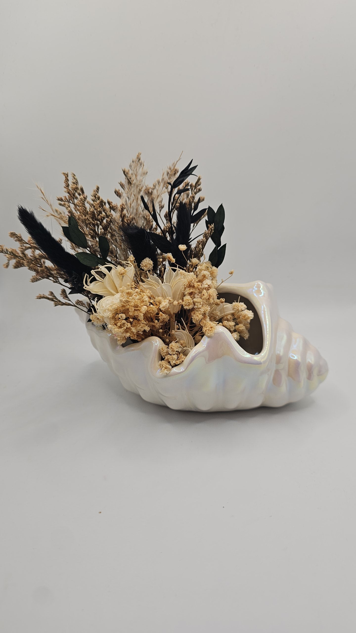 Iridescent Shell Floral Arrangement