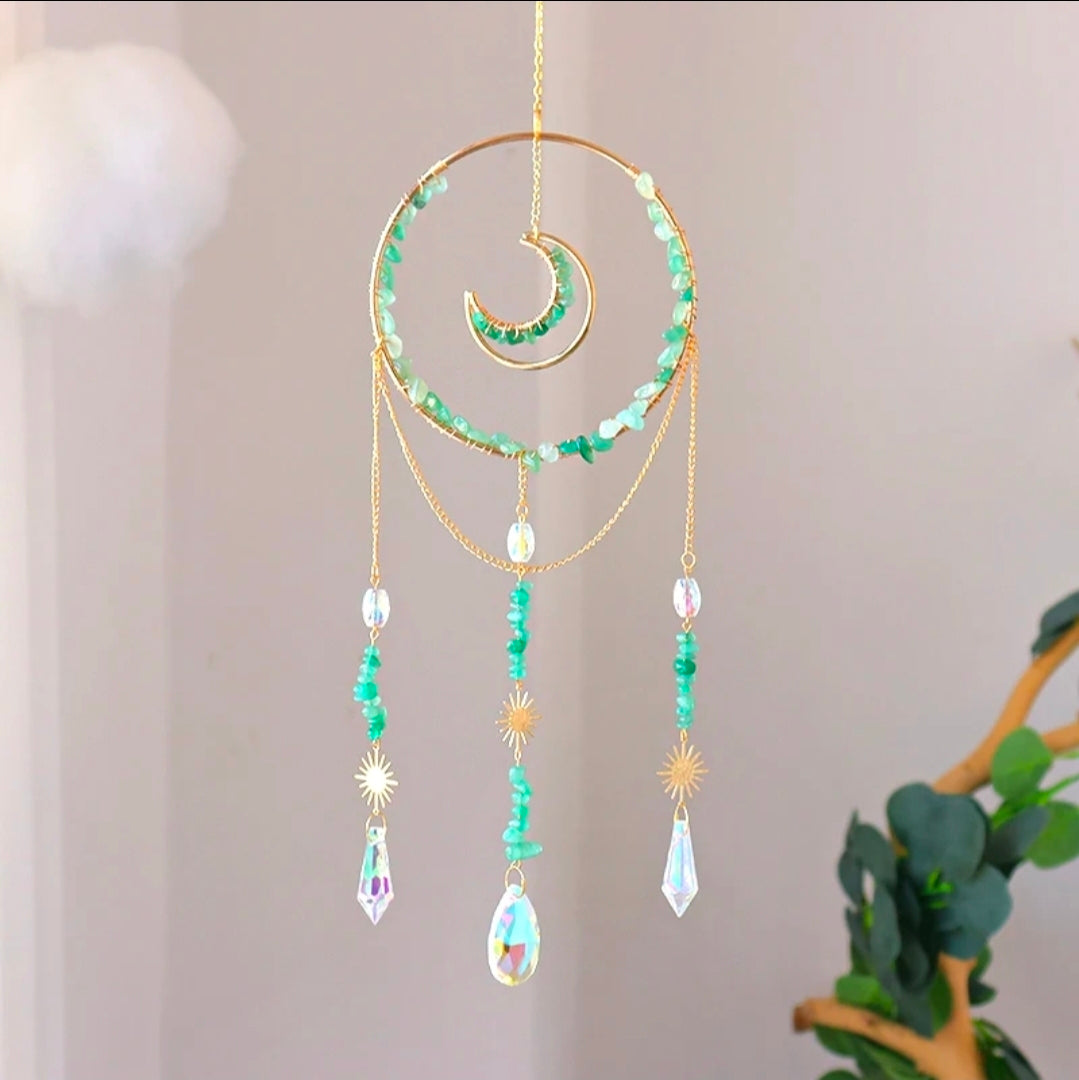 Crystal Moon Suncatcher