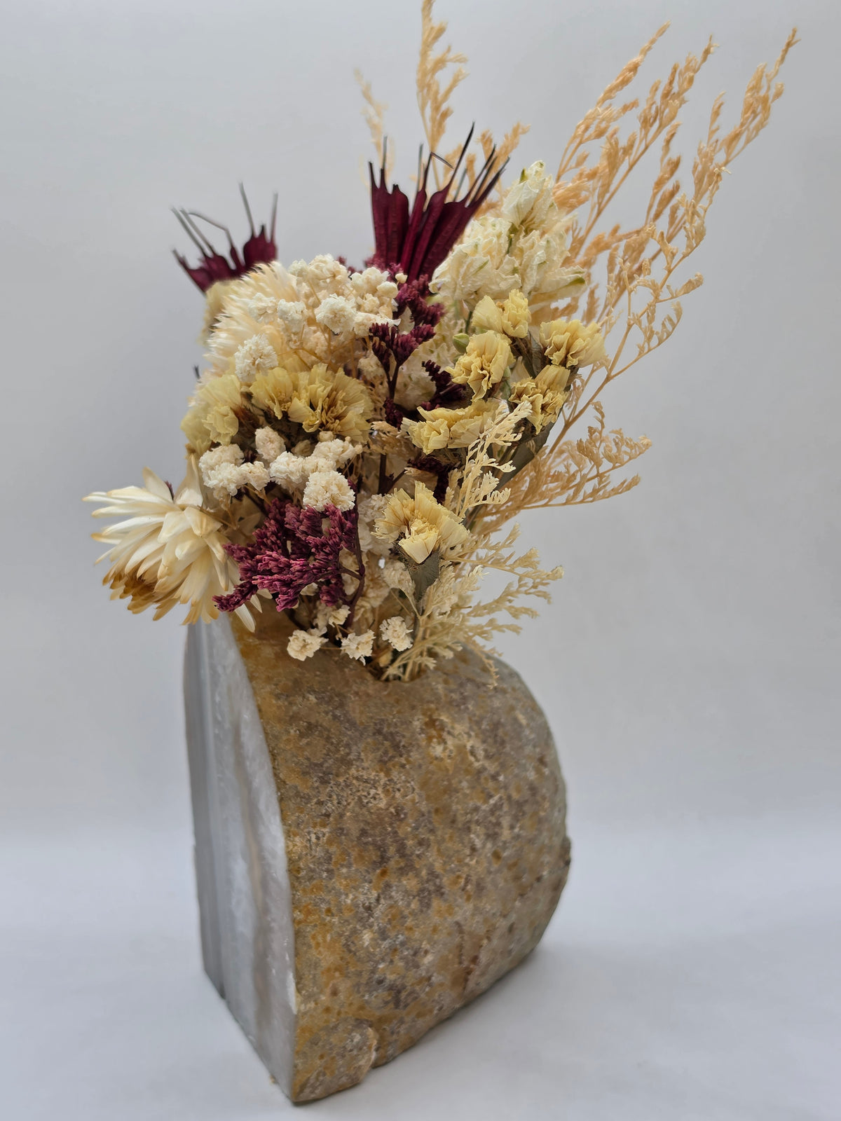 Golden Harvest Agate Floral Arrangement