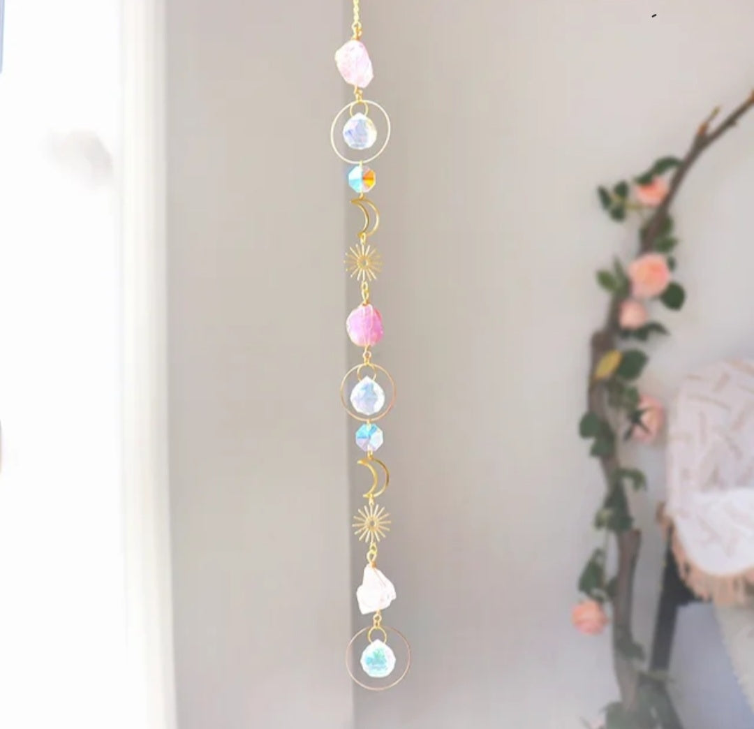 Amethyst Sun & Moon Suncatcher