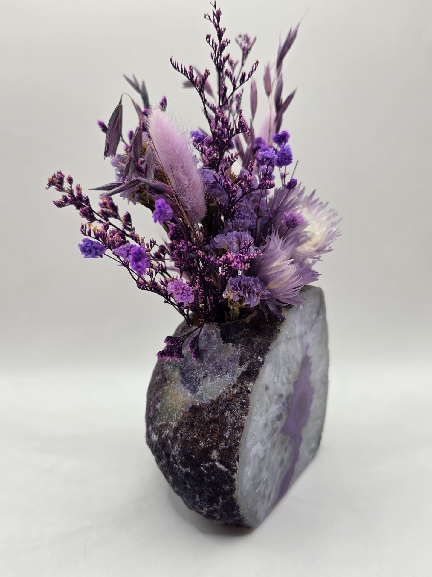 Purple Bloom Agate Floral Arrangement