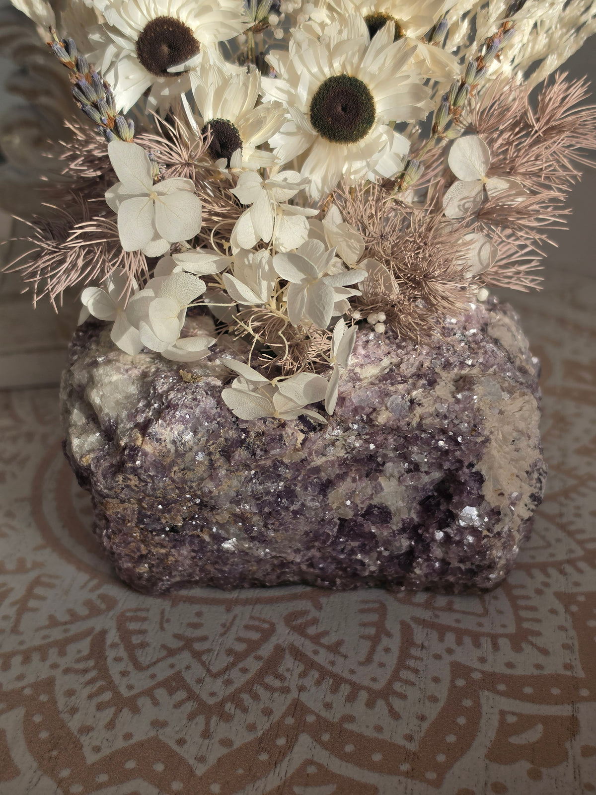 Lavender Meadows Lepidolite Floral Arrangement
