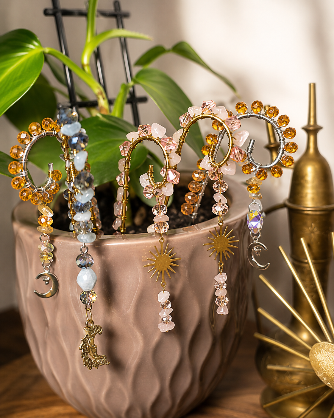 Beaded Plant Stakes