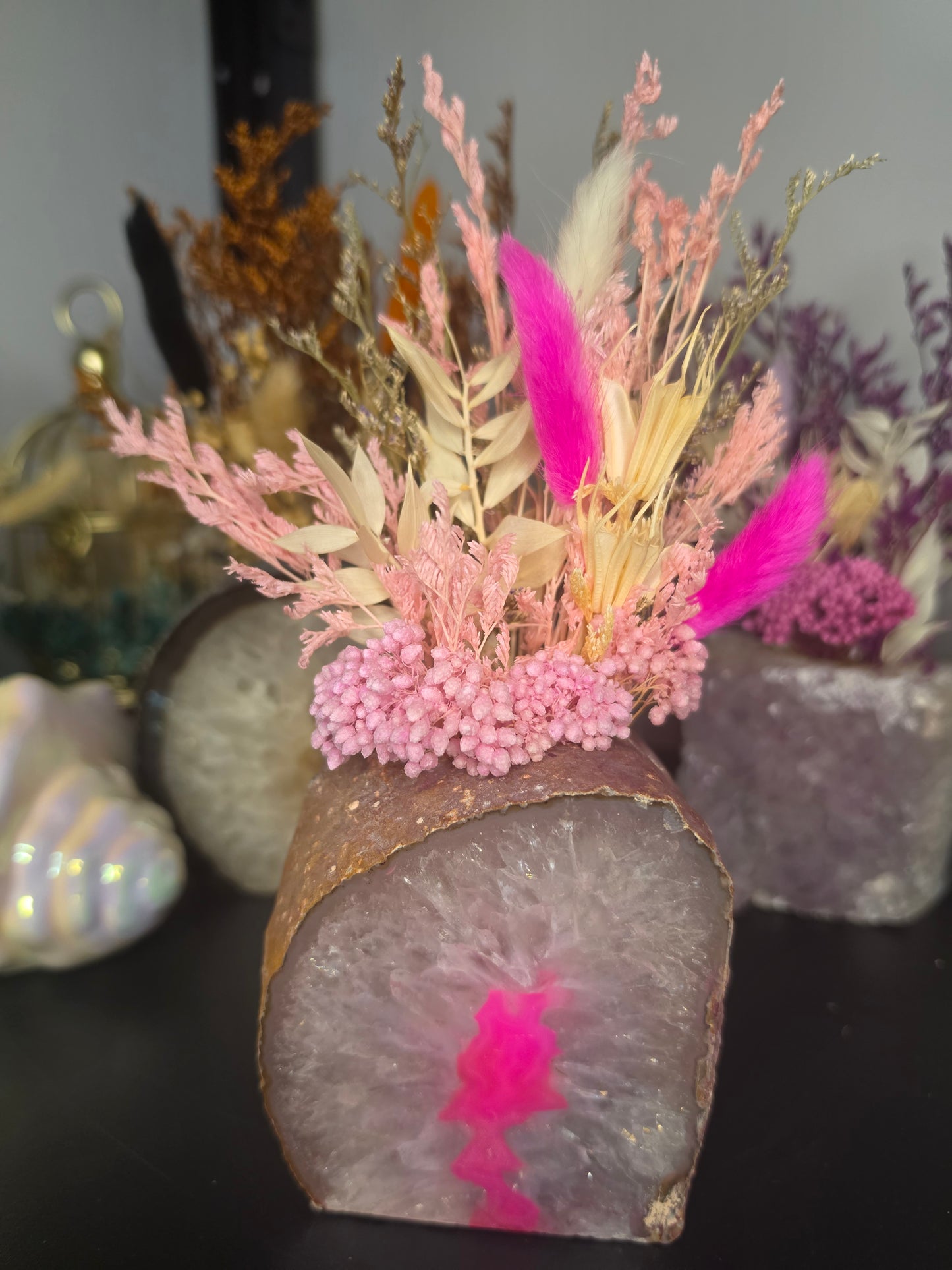 Agate Dried Floral Arrangment