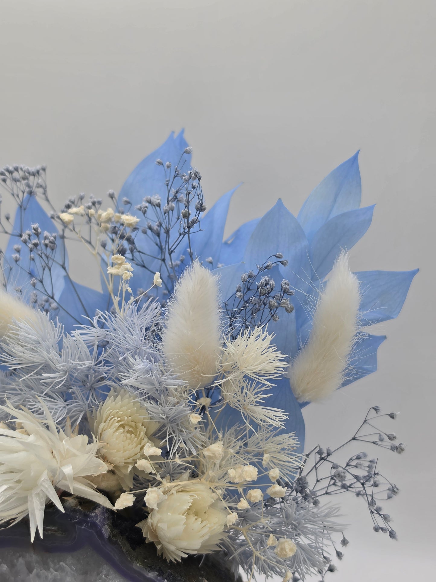 Blue Horizon Agate Floral Arrangement