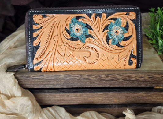 Tooled Leather Wallet | Fern Glade Luxe