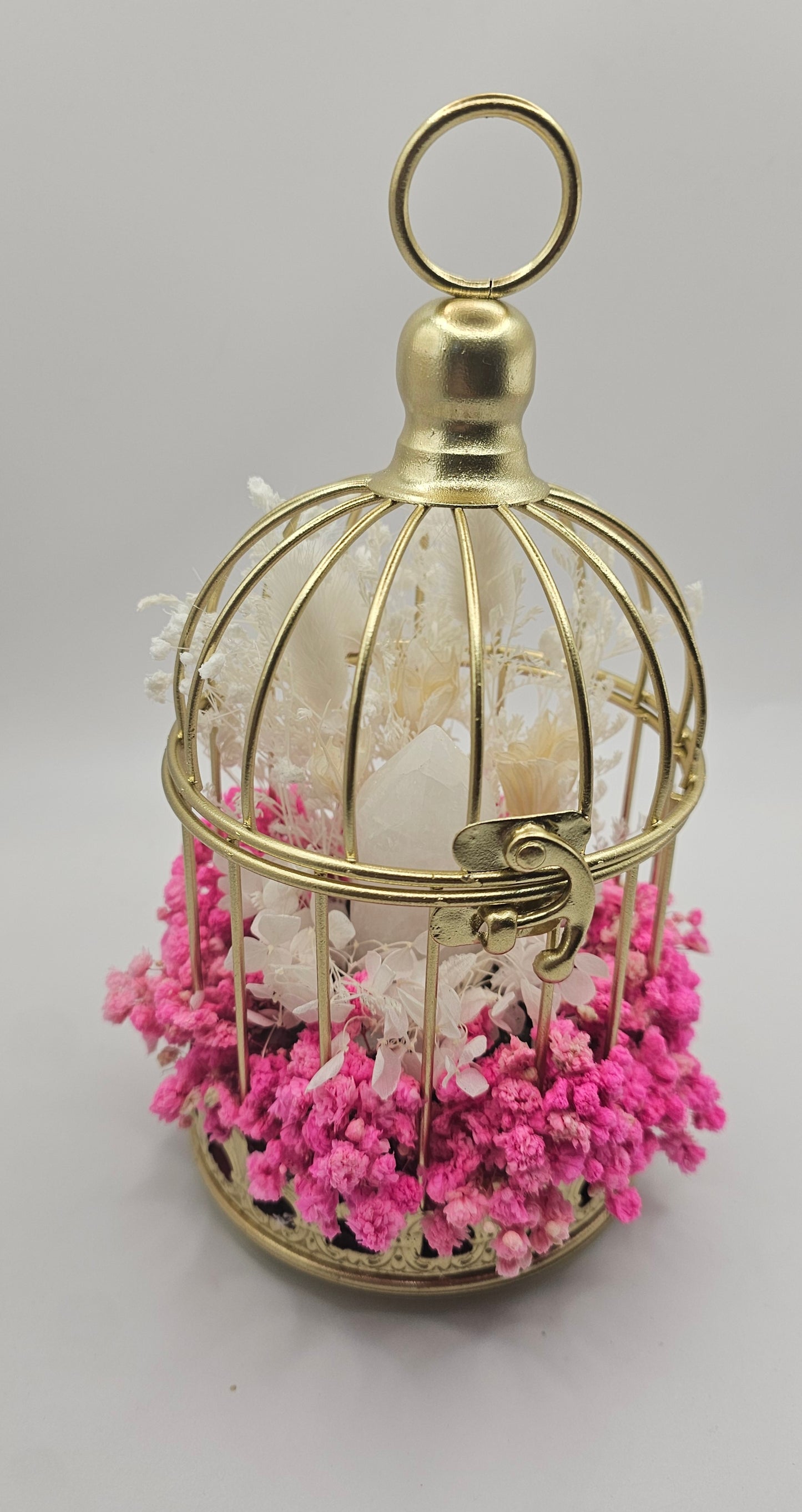Crystal Birdcage Floral Arrangement