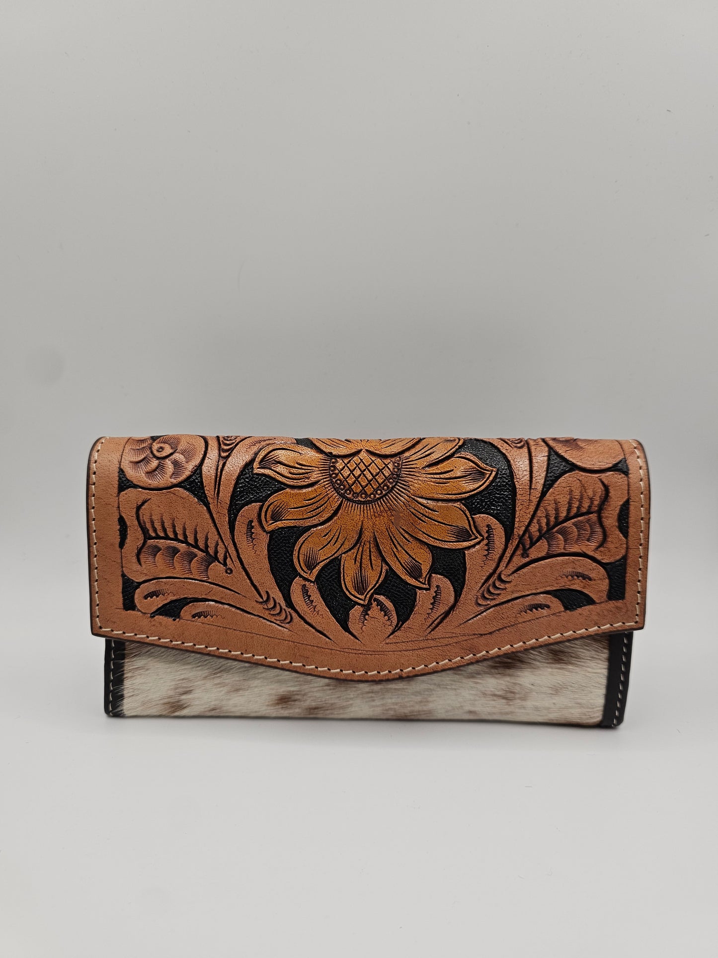 Fern Glade Luxe | Leather & Cowhide Wallet