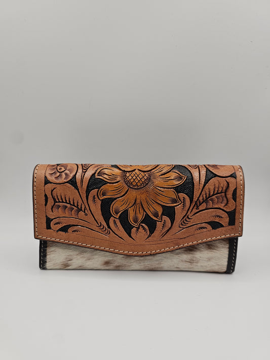Fern Glade Luxe | Leather & Cowhide Wallet