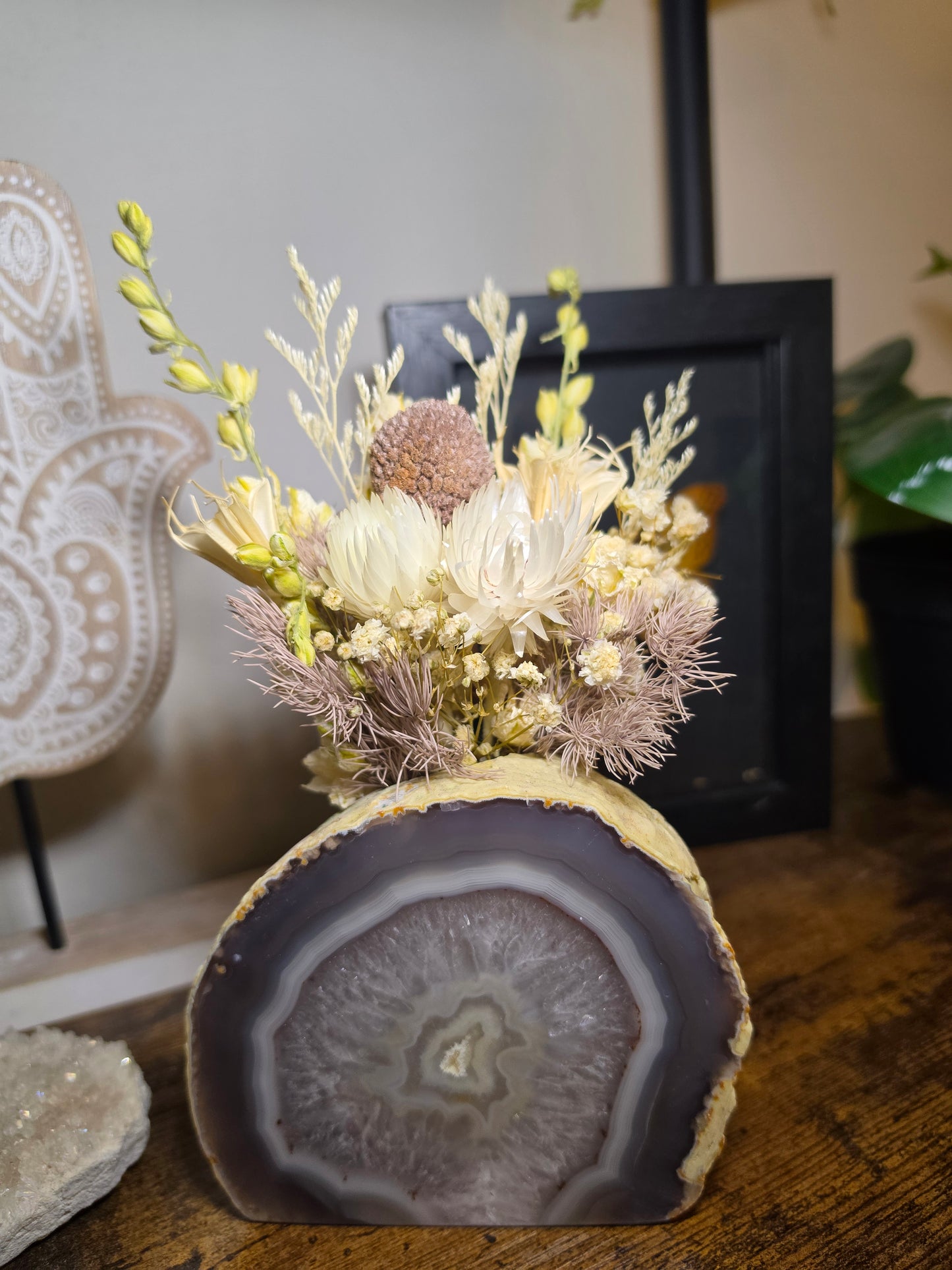 Earth & Stone Agate Floral Arrangment