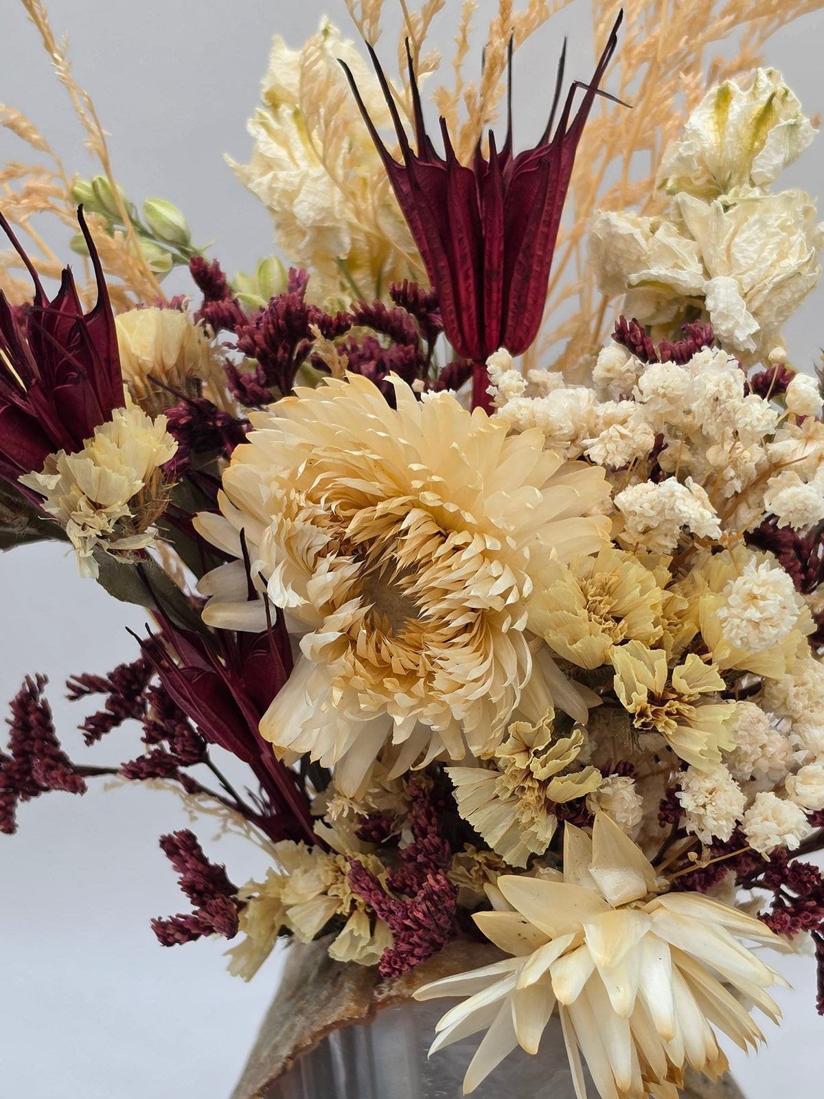 Golden Harvest Agate Floral Arrangement