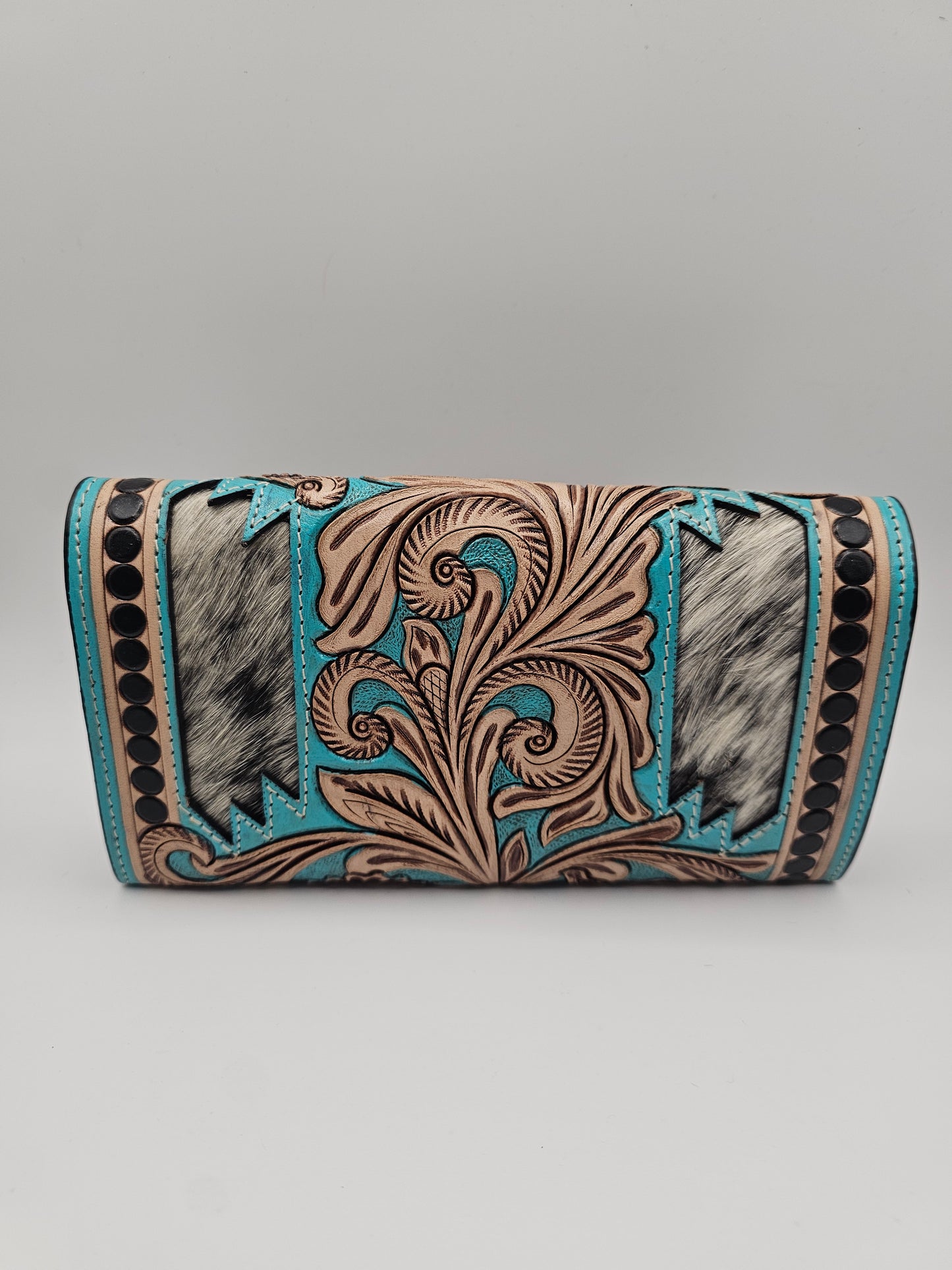 Fern Glade Luxe | Leather & Cowhide Wallet