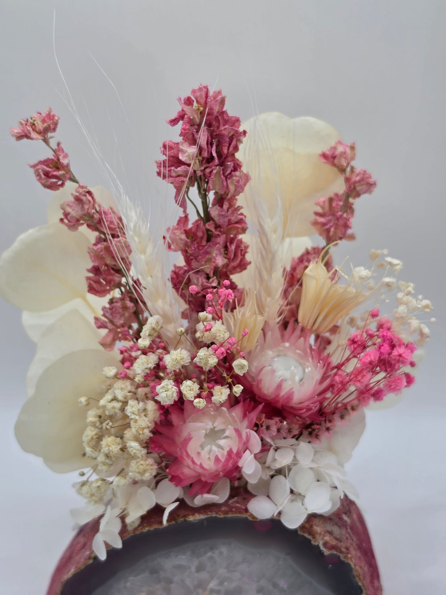 Rosé Blossom Agate Floral Arrangement