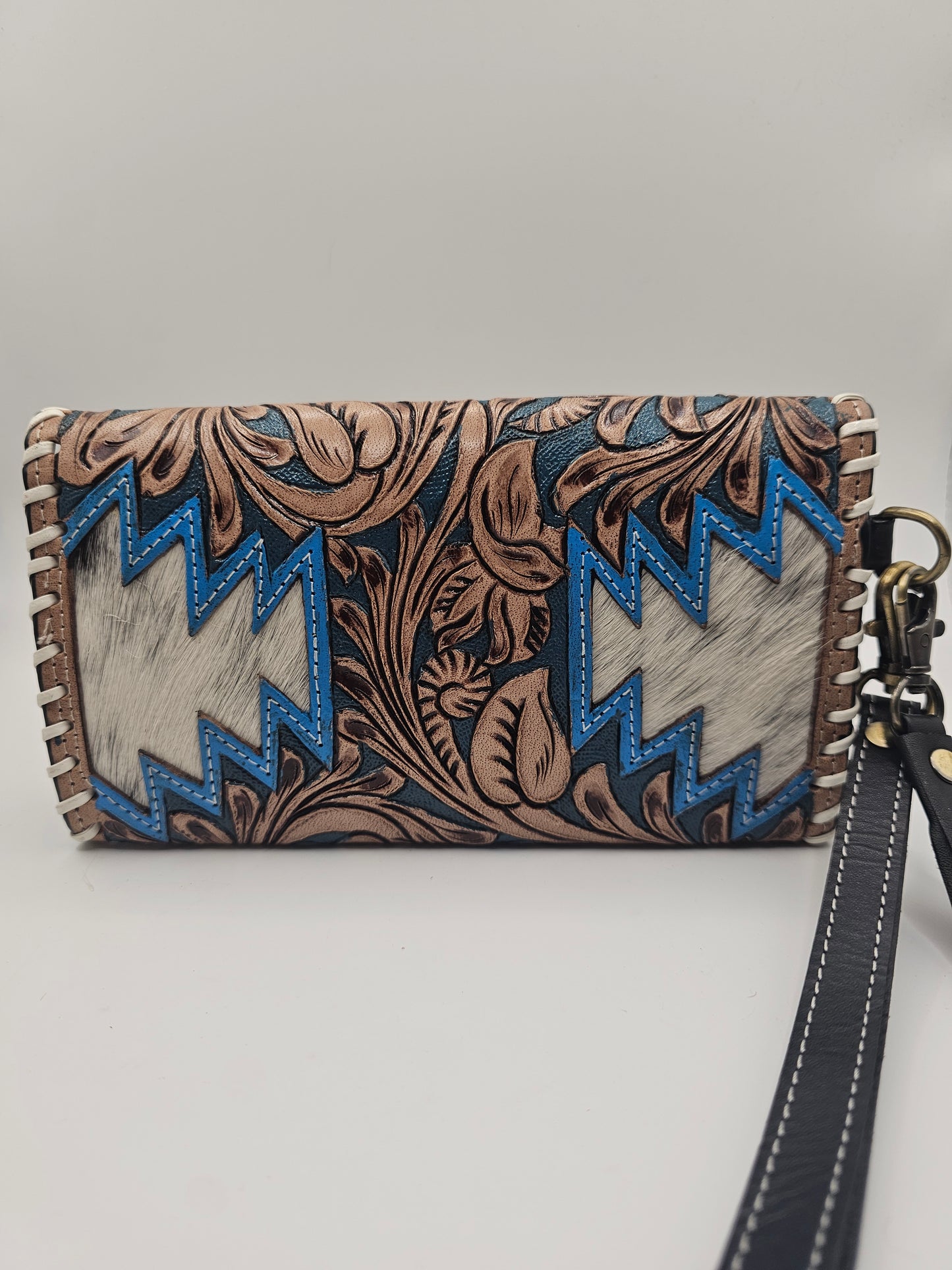 Cowhide & Leather Wallet | Fern Glade Luxe