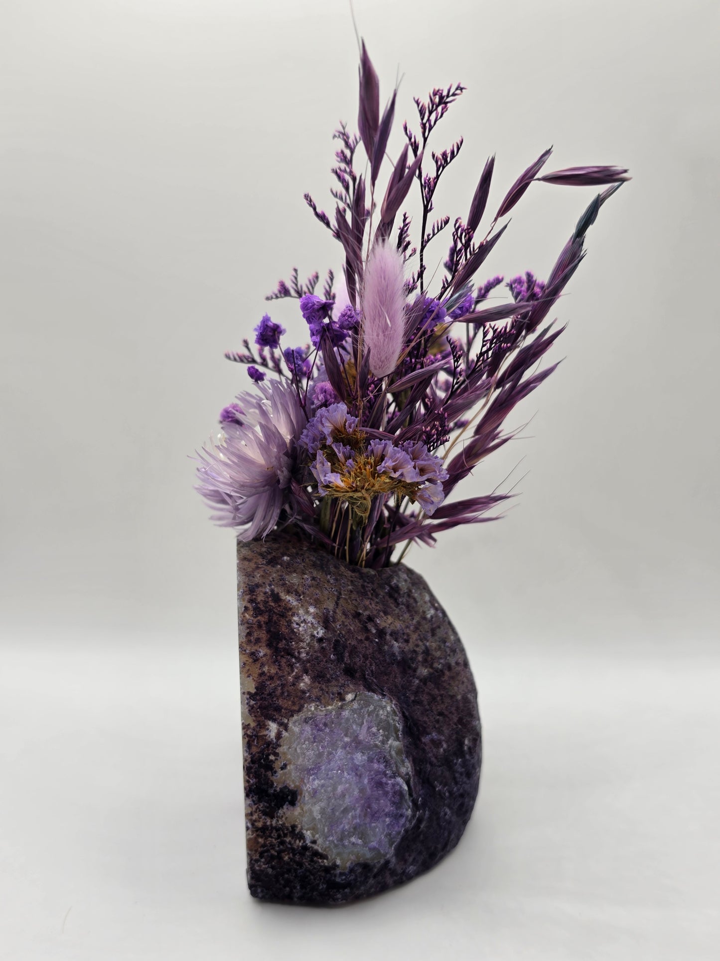 Purple Bloom Agate Floral Arrangement